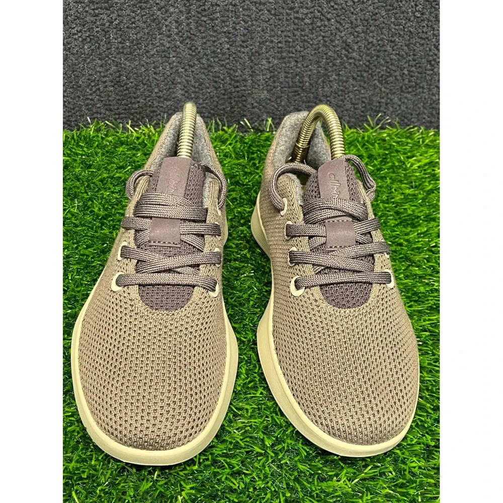Allbirds Tree Runners Womens Taupe Brown Mesh Lace Up Sneakers Walking Shoes